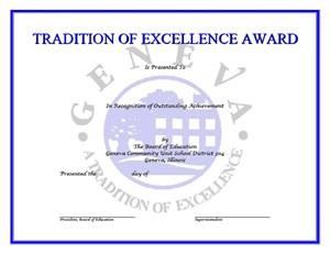 Board Presents Tradition of Excellence Awards