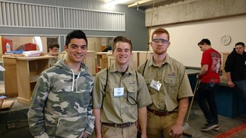 GHS Students Demonstrate Cabinet-Making at Skills USA State Competition