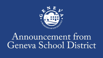 Announcement from Geneva School District