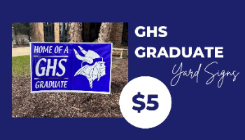 Yard signs for grads are now available