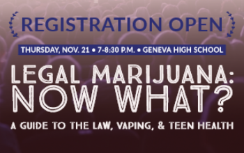 Registration Open for Nov. 21 Forum on Marijuana and Vaping at GHS