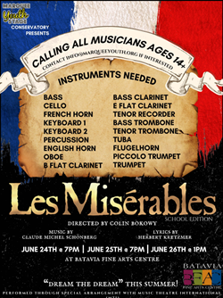 Les Miserables Pit Musician Poster June 27