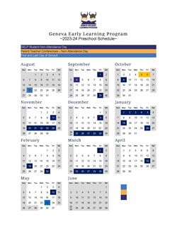 2023-24 GELP Schedule