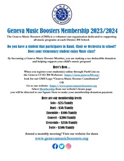 Geneva Music Boosters Membership