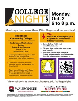 College night at WCC