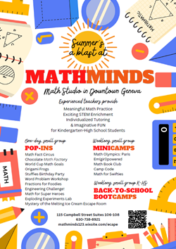 Math Minds Summer Offerings 2024 June 1