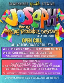 Marquee Youth Stage Joseph Production Grades 9-12