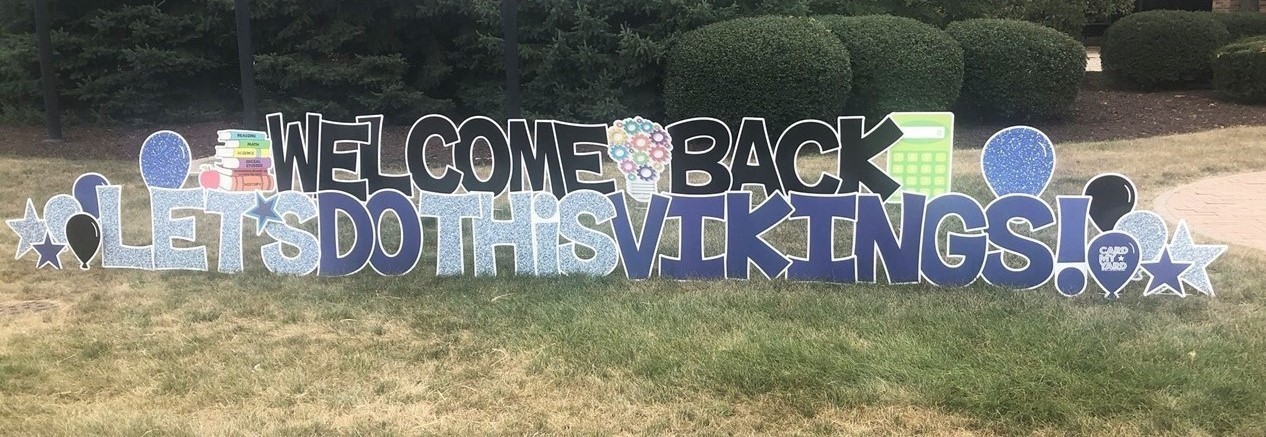 GHS Vikings Welcome Back Sign