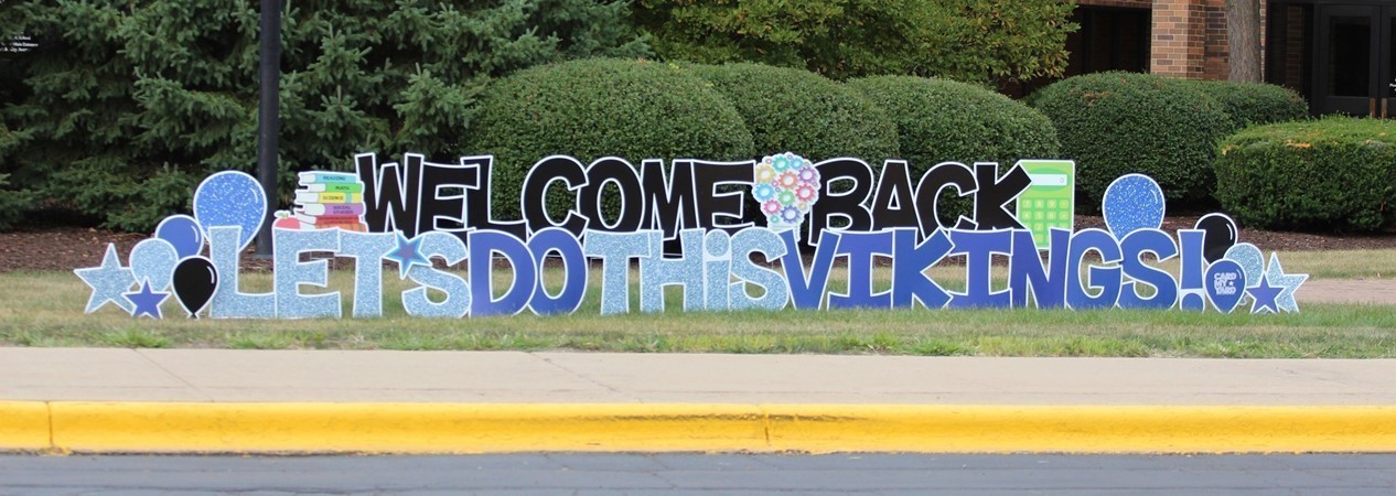 GHS Welcome Back Vikings Sign