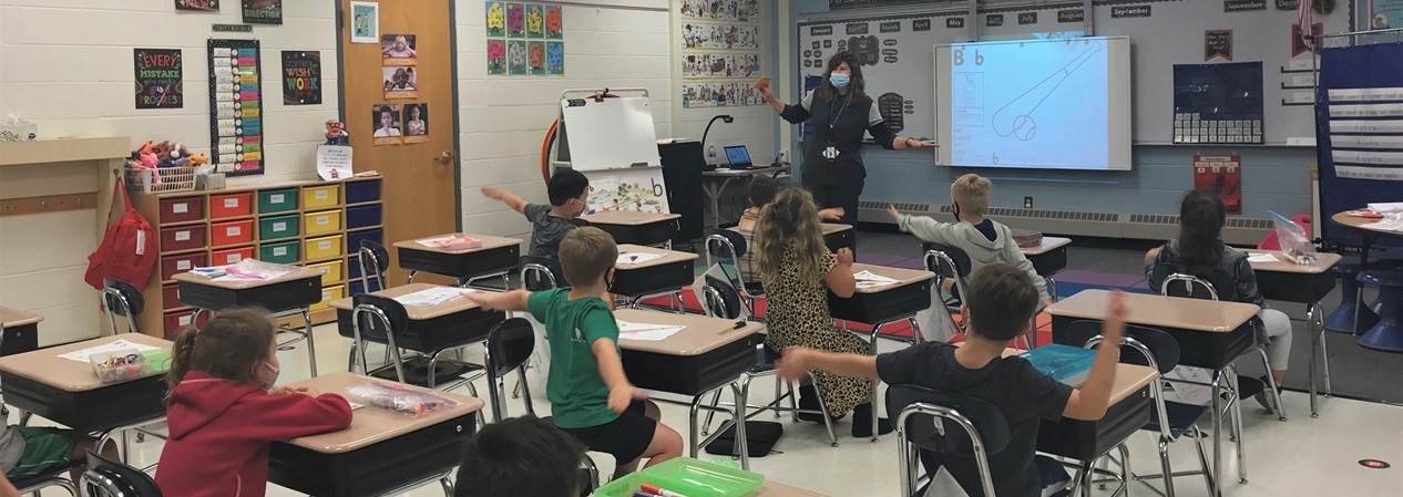 HSS Students Practice Letters