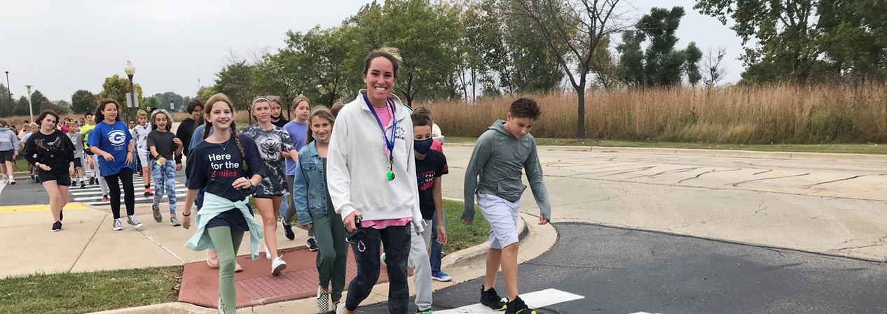 GMSS Students Walk Campus