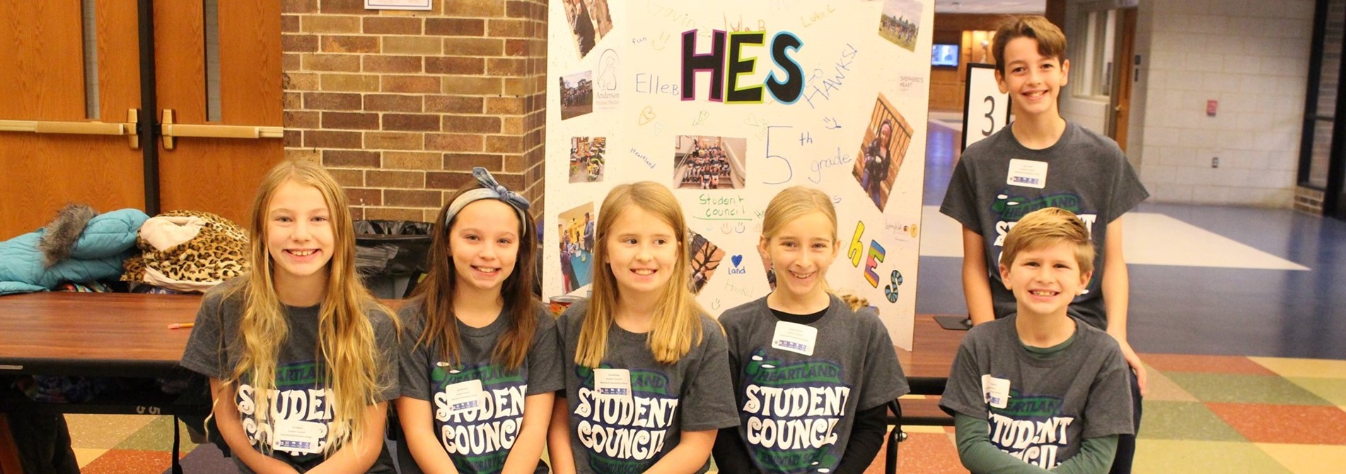 Heartland student council pose for a group photo at Leadership breakfast
