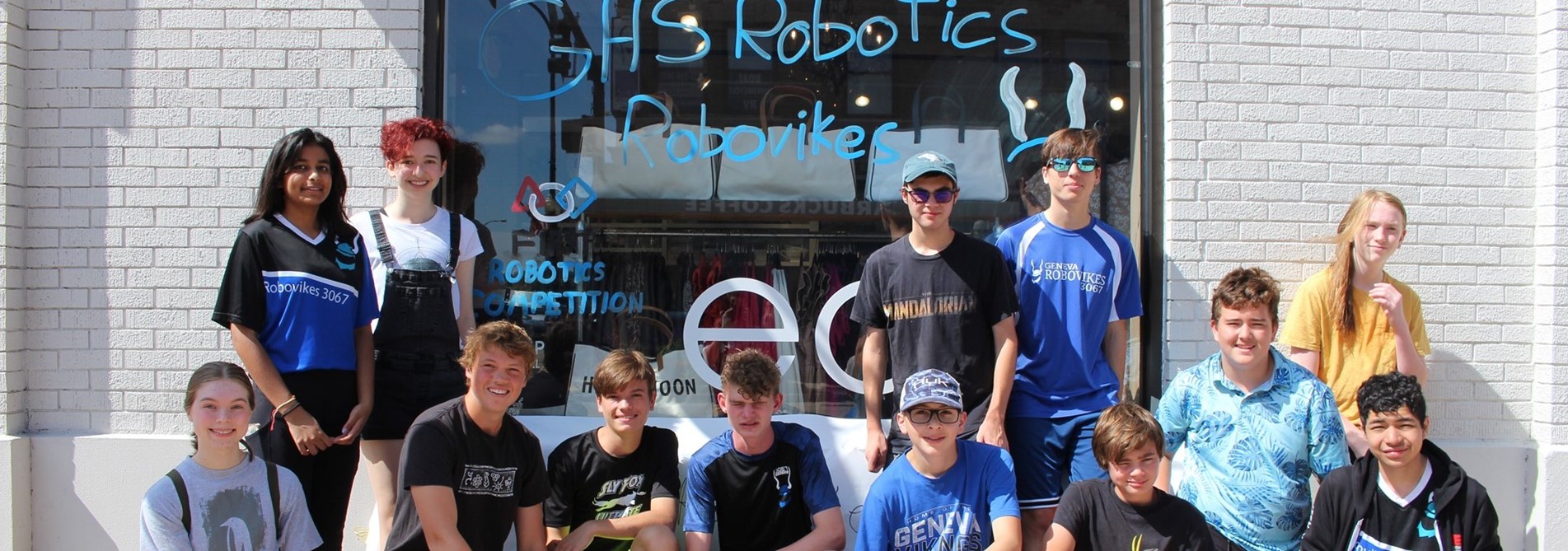 RObotics club at Paint the town for Homecoming