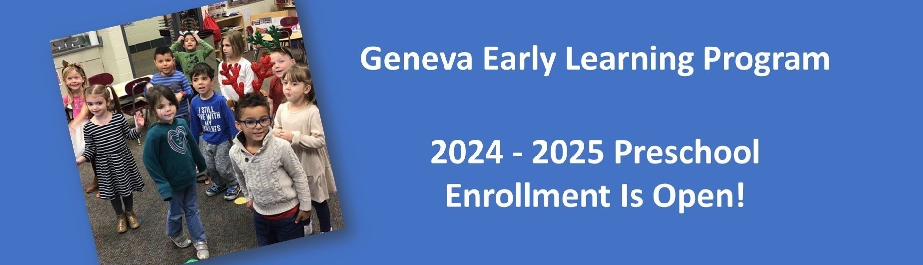 Preschool Enrollment is Open for 2024-2025