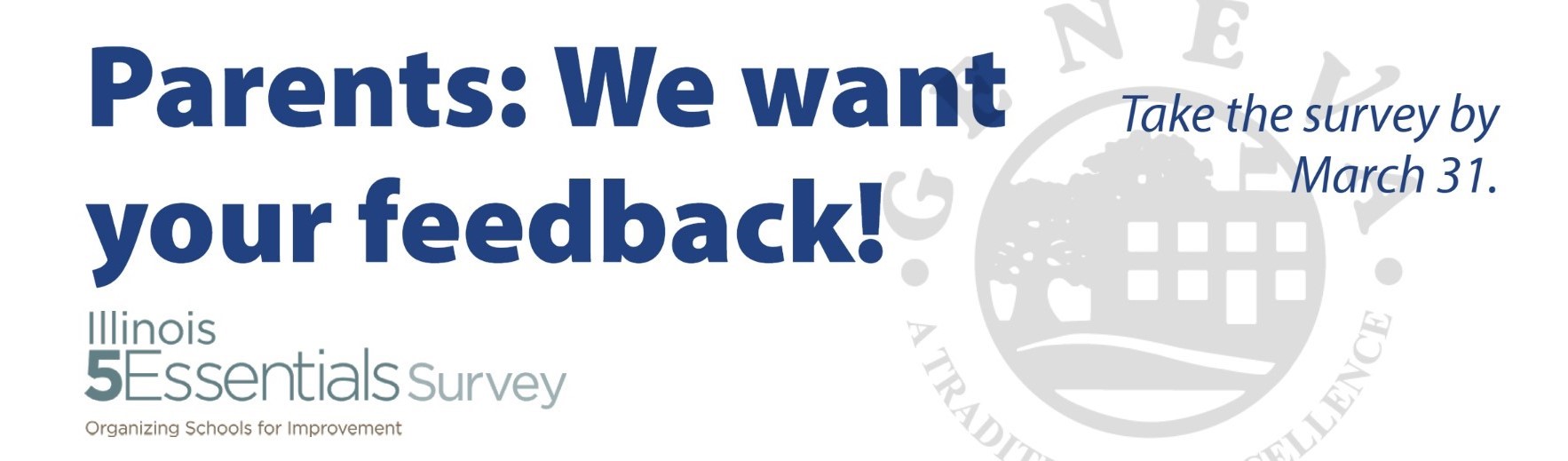 Parents please take our survey by March 31