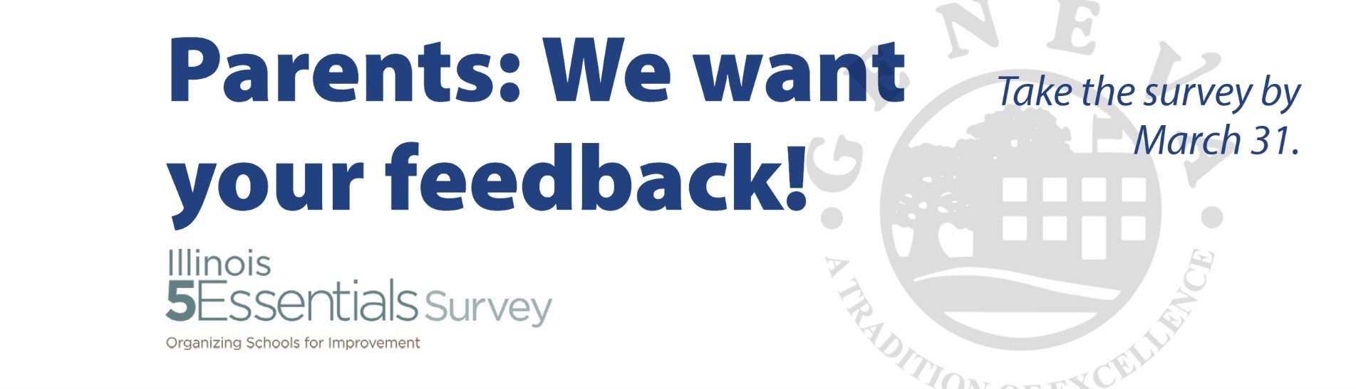 Parents please take our survey by March 31