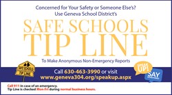Safe Schools Tip Line 630 463 3990
